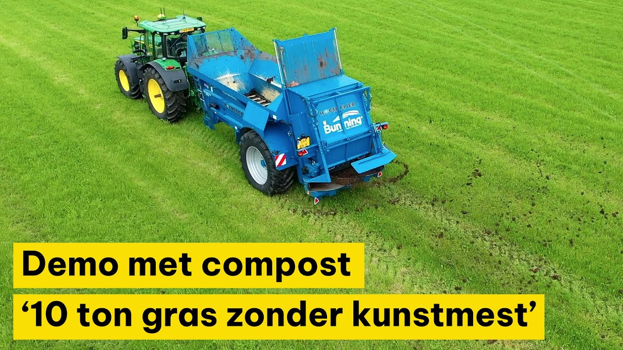 Demo met compost: '10 ton gras zonder kunstmest'