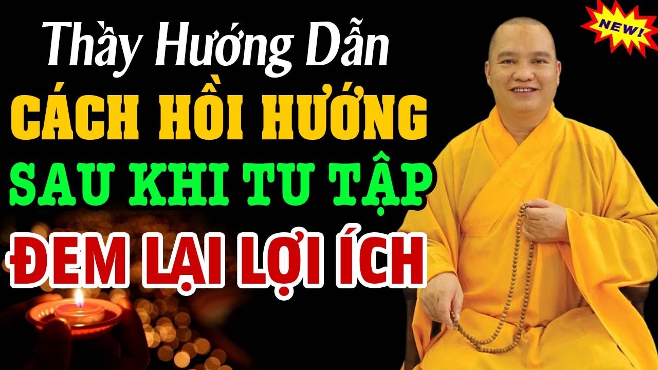 Sư Thầy Hướng Dẫn Cách Hồi Hướng Sau Khi Tu Tập Đem Lại Lợi Ích - Thầy Thích Đạo Thịnh