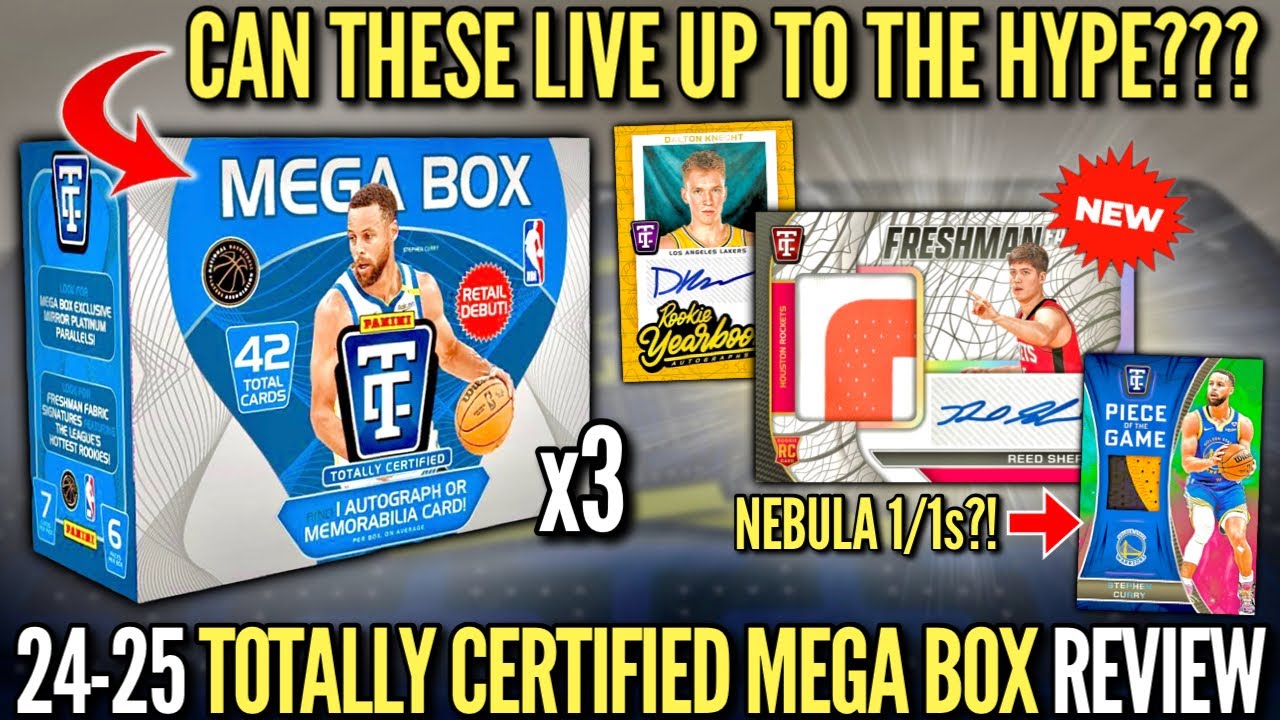 CAN MEGA BOXES LIVE UP TO THE GOAT? 🤔 2024-25 Panini Totally Certified NBA Basketball Retail Review