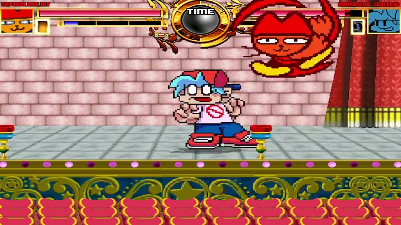NICK54222 MUGEN: Captain Cat Kit VS Boyfriend