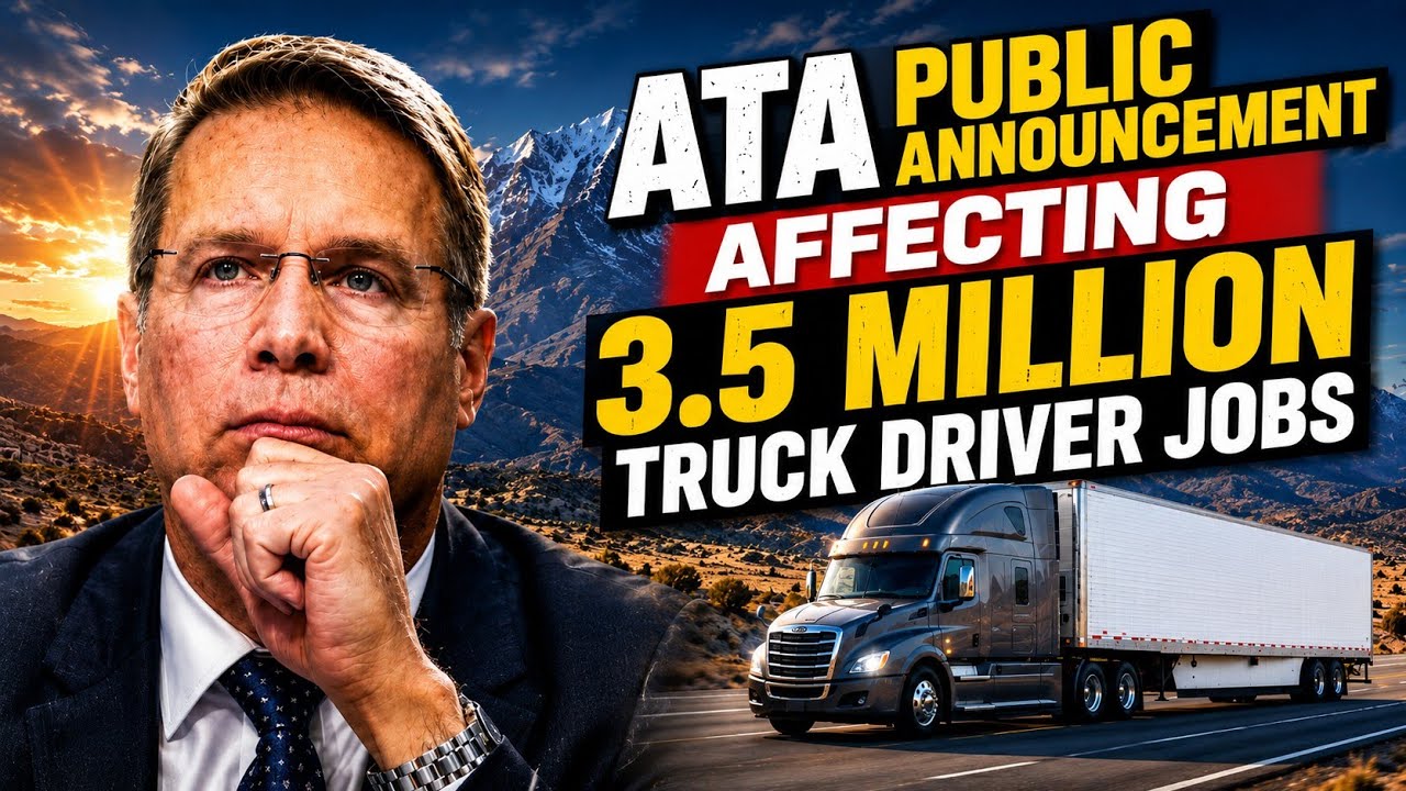 ATA Public Announcement Affecting 3.5 Million Truck Driver Jobs