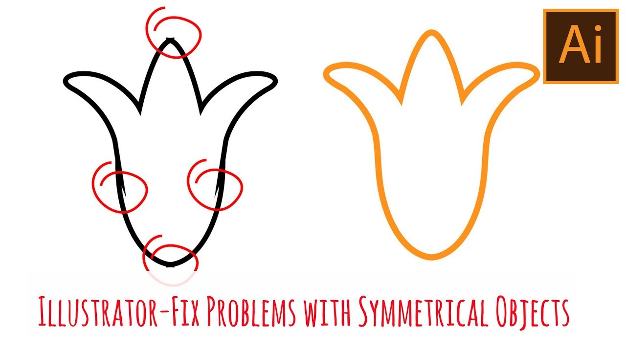 Illustrator - Fixing Uneven Symmetrical Compound Paths