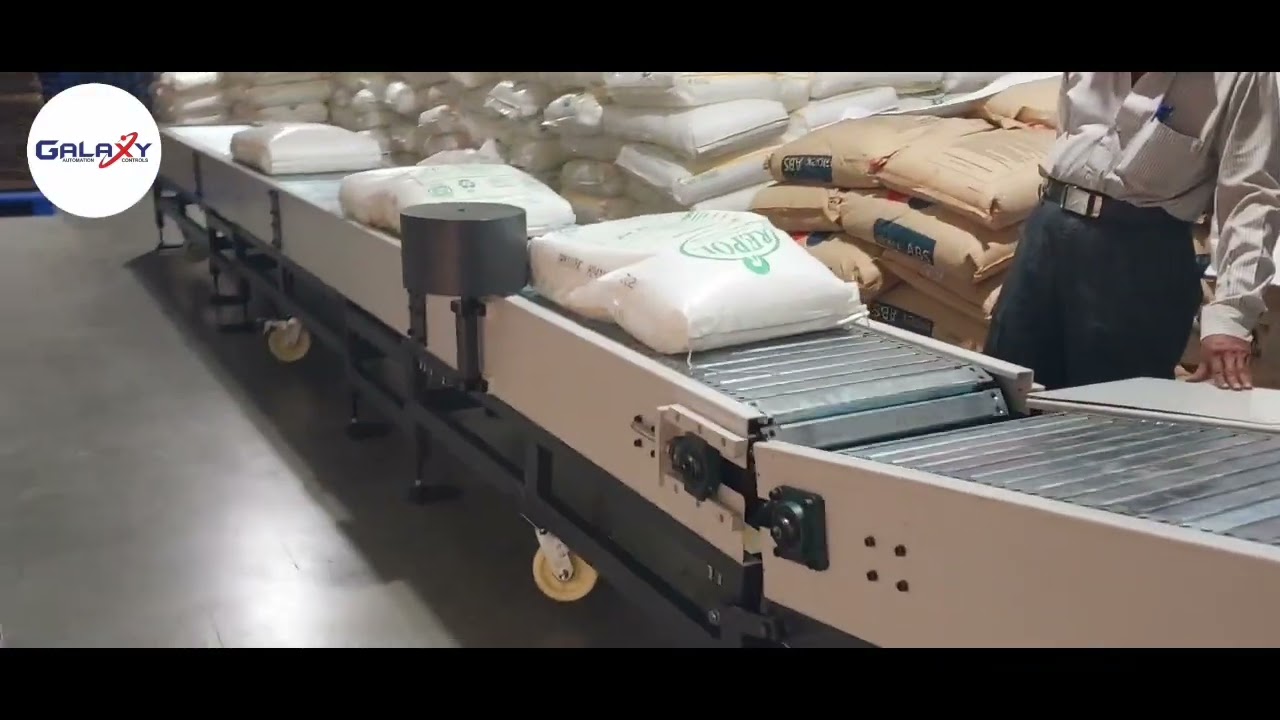 Heavy duty #Slat Conveyor # Bag/Box Handling #Forward/Reverse # Galaxy Automation And Controls