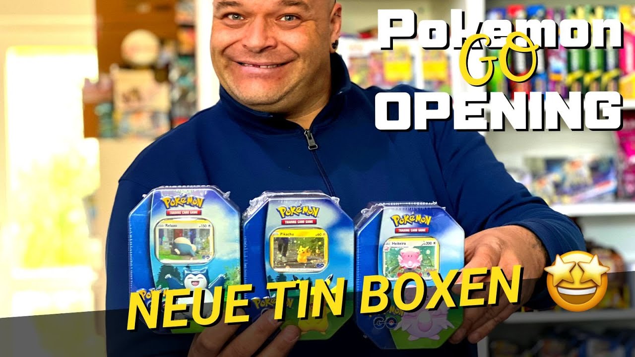DIE NEUEN Pokemon GO Tin Boxen DEUTSCH sind da ! Pokemon Karten Booster Opening