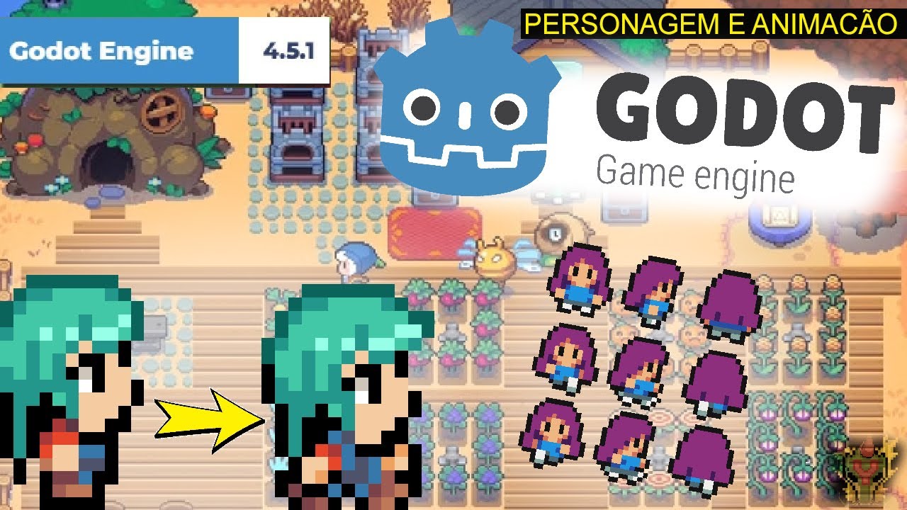ANIMANDO E MOVIMENTANDO | JOGO DE FAZENDA  NA GODOT #03