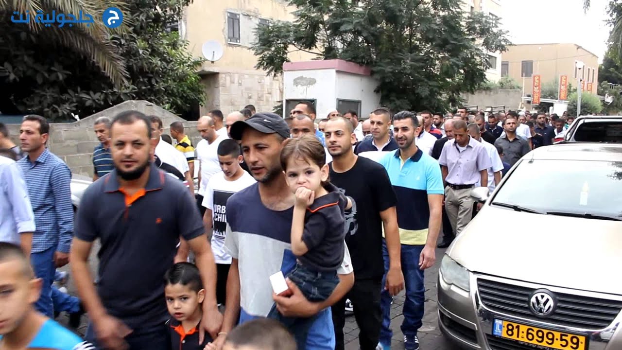 مسيرة عيد الفطر  من مسجد البخاري في جلجولية  - جلجولية نت