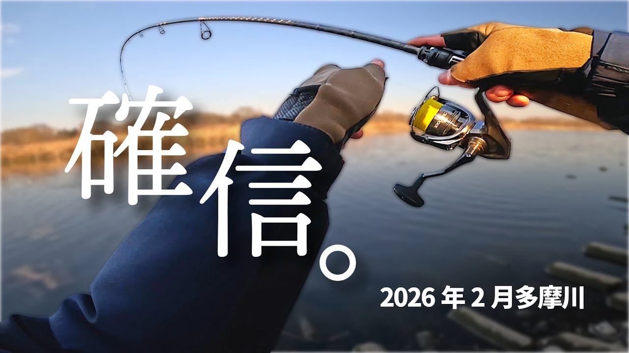 確信。ちょくちょくあるアタリの正体とは？ 【2026年2月 多摩川】