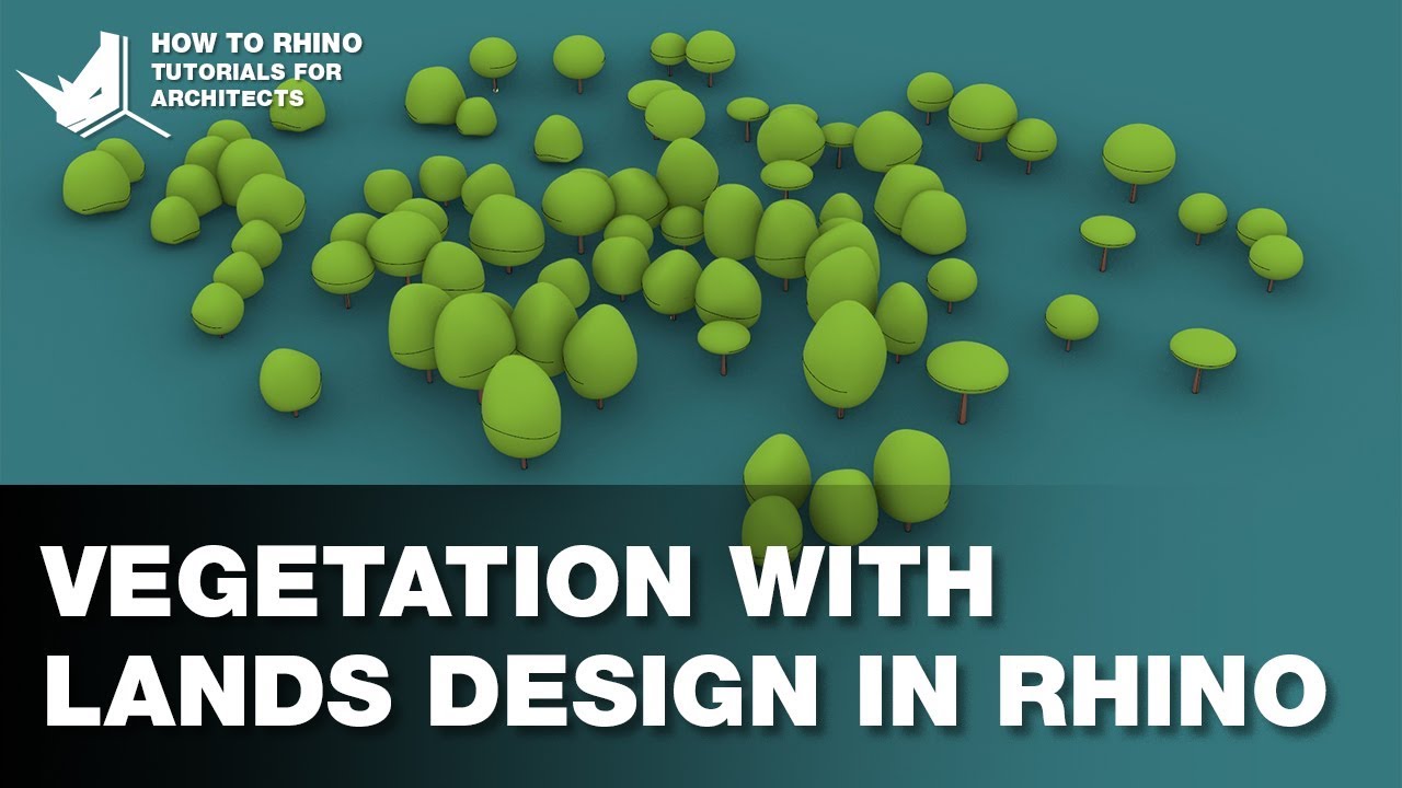 Создание ландшафта и растительности с помощью плагина Lands Design в Rhino