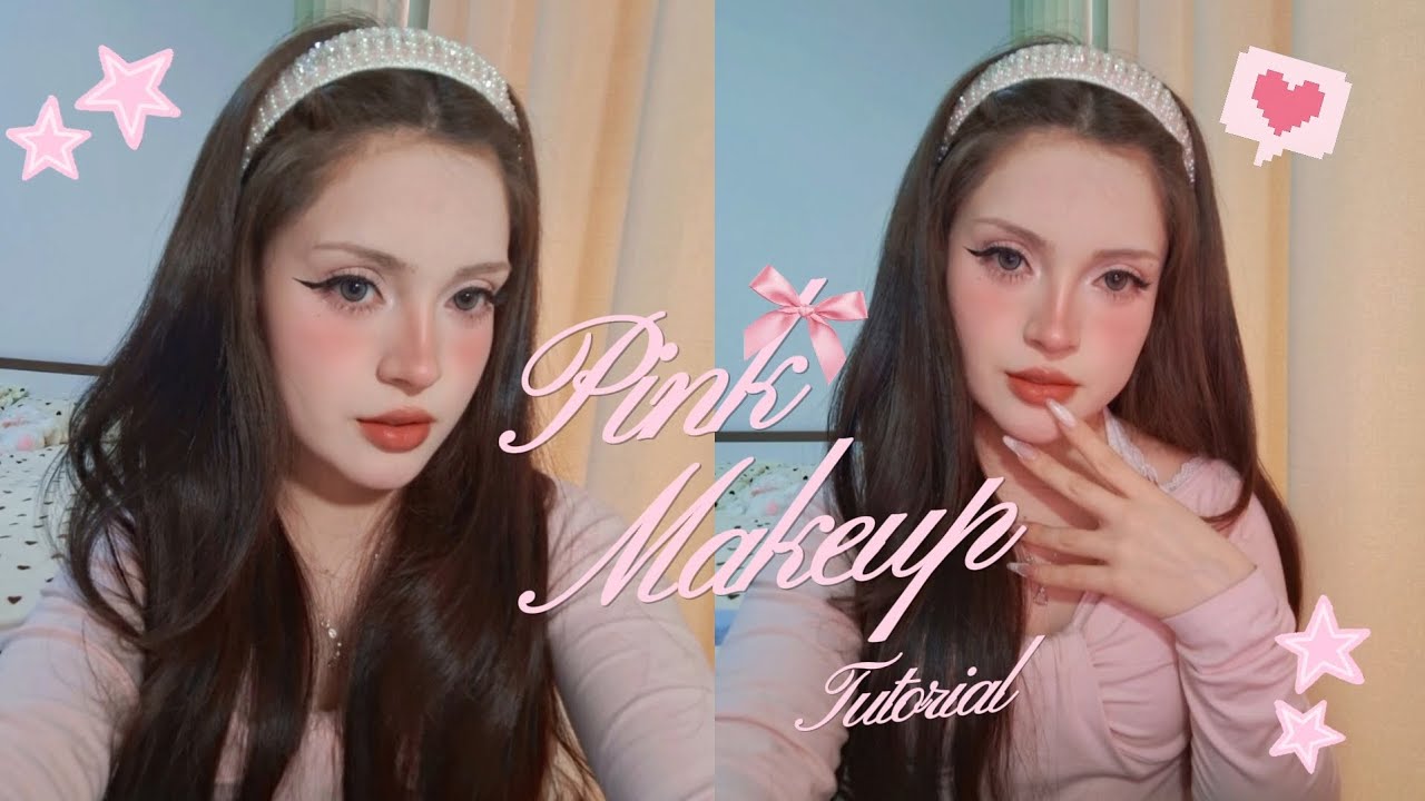🎀Pink Makeup tutorial 🎀 explicado detalladamente 