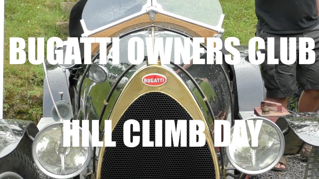Bugatti Owners Club hill climb parade