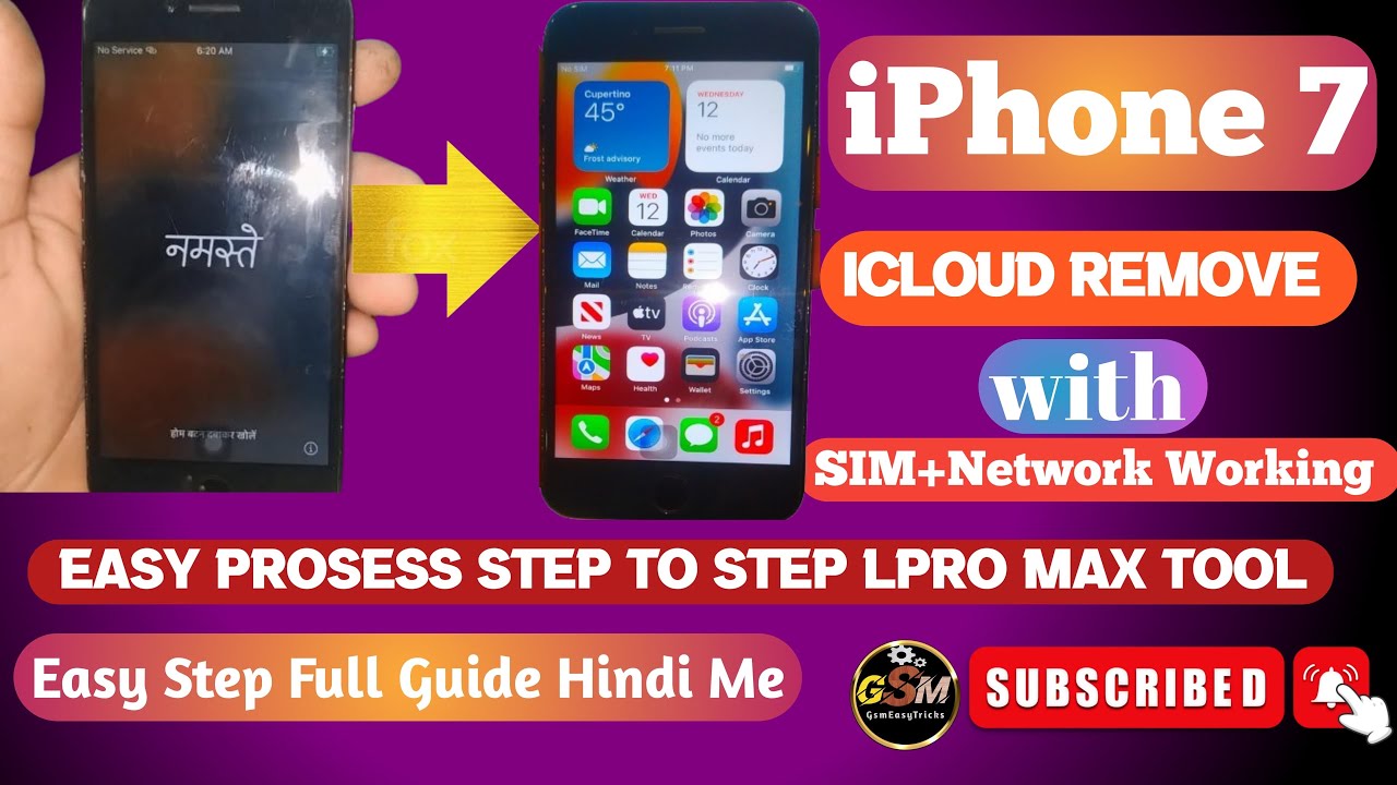 iPhone 7 icloud Remove Lpro Max tool with SIM |iPhone7 icloud  unlock without Password