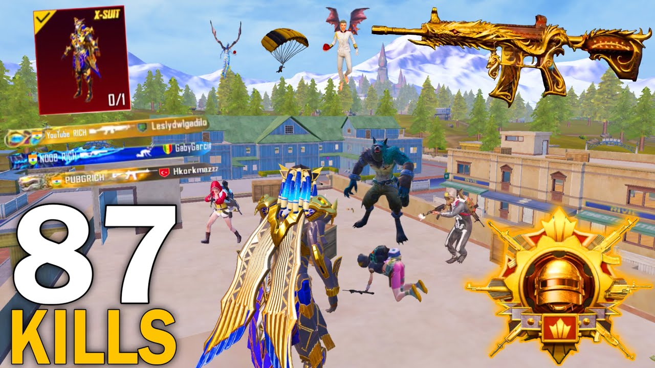 87Kills! 🔥MY BEST LIVIK GAMEPLAY in NEW MODE with PHARAOH X-Suit😈 Pubg Mobile