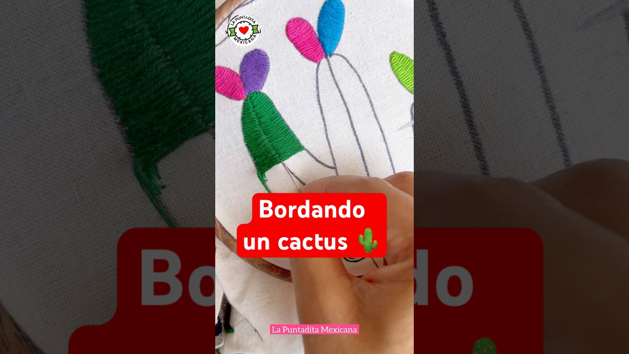 Puntada pata de gallo #bordadomexicano #embroidery