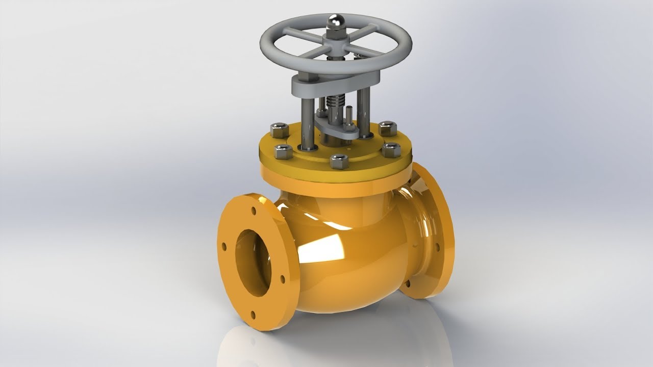 Hướng dẫn học Solidworks cơ bản - Vẽ van nước thủy lực  bằng Solidworks part 1