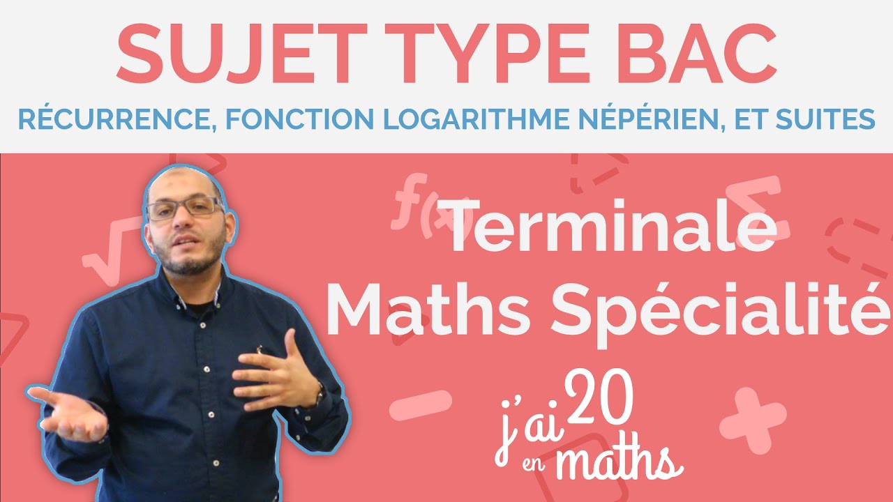 Récurrence; Fonction Logarithme népérien ; suites  - Sujet Type Bac - Terminale Maths Spécialité