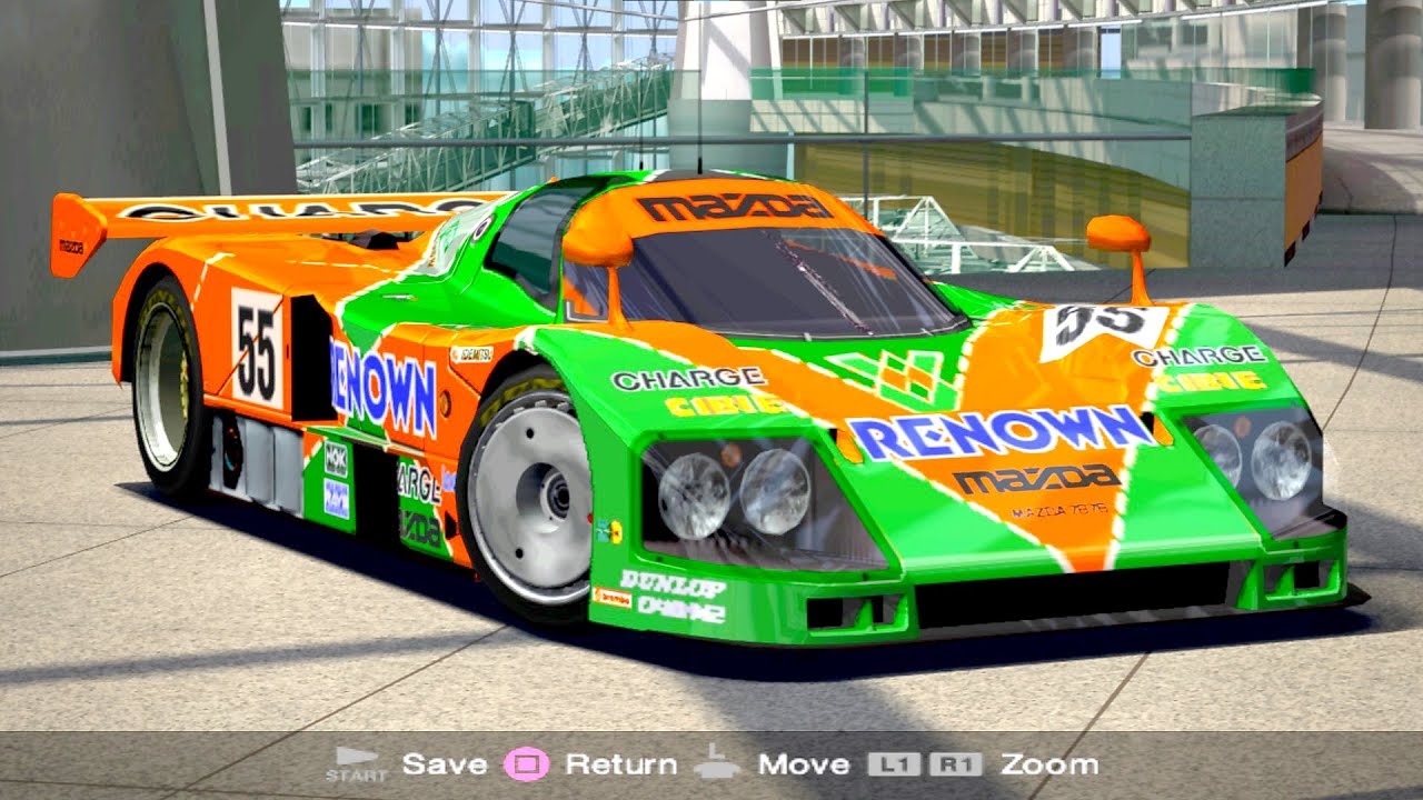 Gran Turismo 4 Mazda 787B Race Car Le Mans Race
