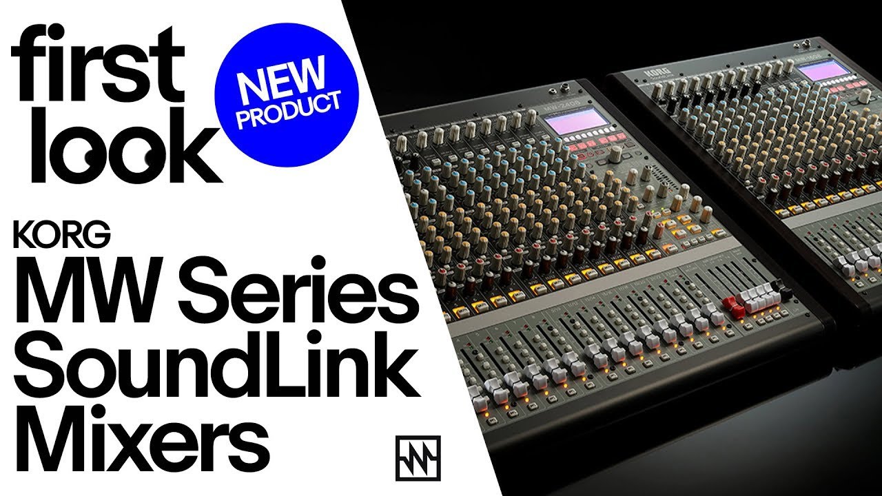 First Look: Korg MW Series SoundLink Hybrid/Analog Mixers