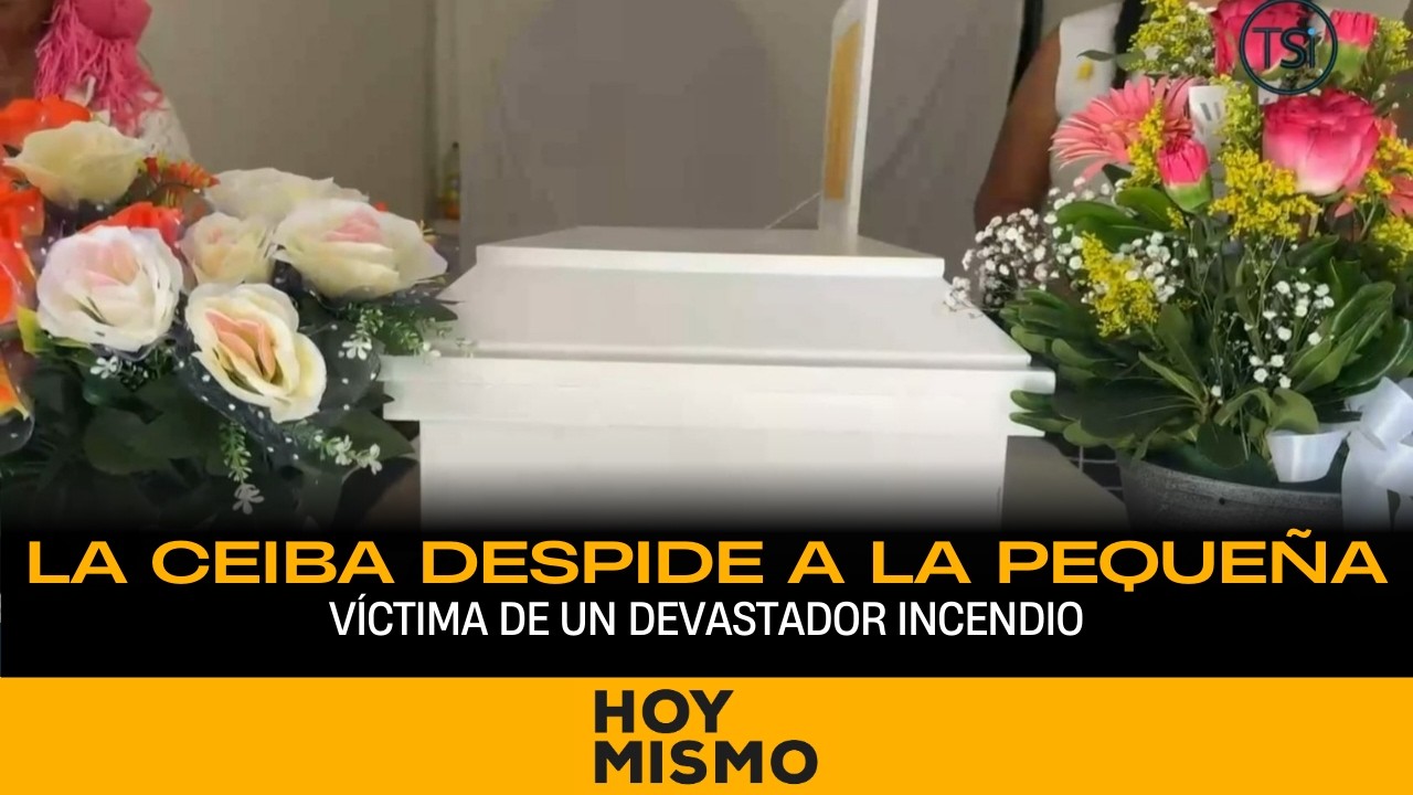 ¡ENTRE LÁGRIMAS Y DOLOR! La Ceiba despide a la pequeña Siloe, víctima de un devastador incendio