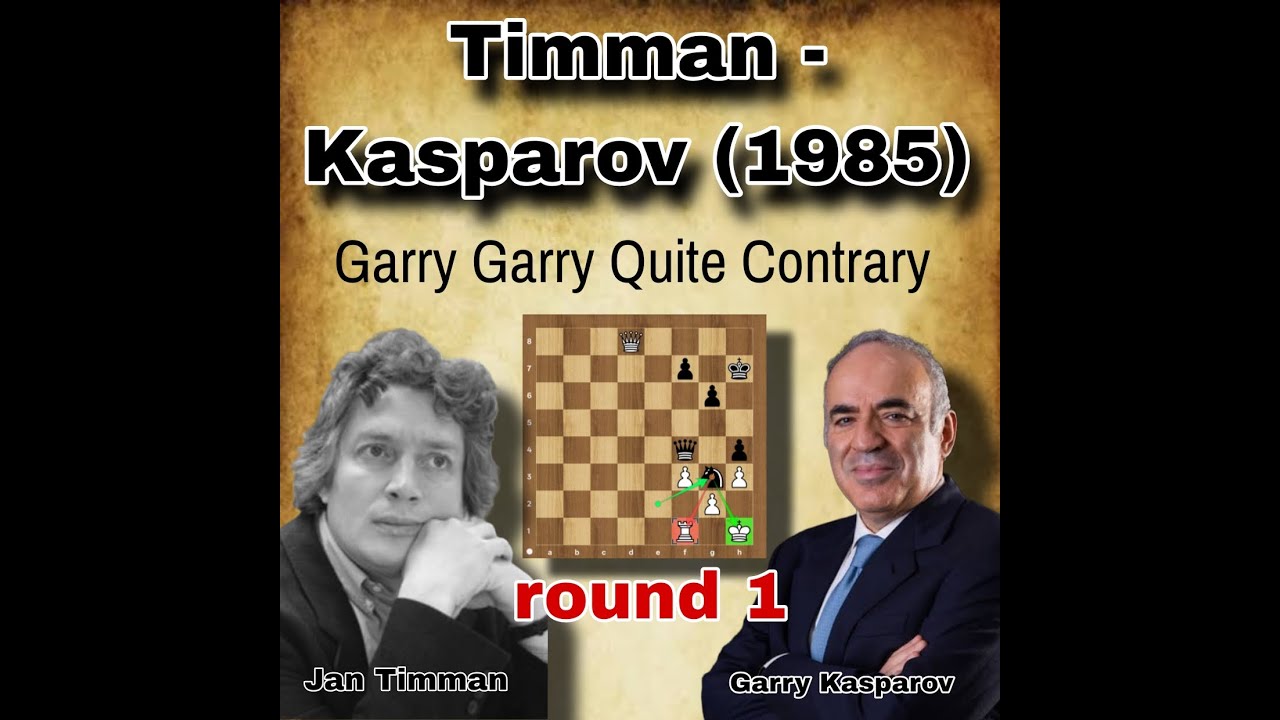 Jan Timman vs Garry Kasparov | round 1 | Timman - Kasparov (1985) |