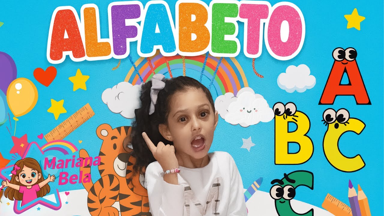 📚 ALFABETO Parte 1: Aprenda as Primeiras Letras I Aprenda Rápido com a Mariana Bela 🚀APRENDA o ABC 🌈