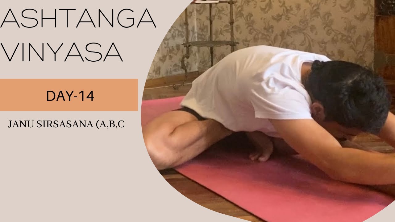 Day-14 | Janu sirshasana A,BC | ashtanga yoga for beginners | yoga with prashant | beginners yoga