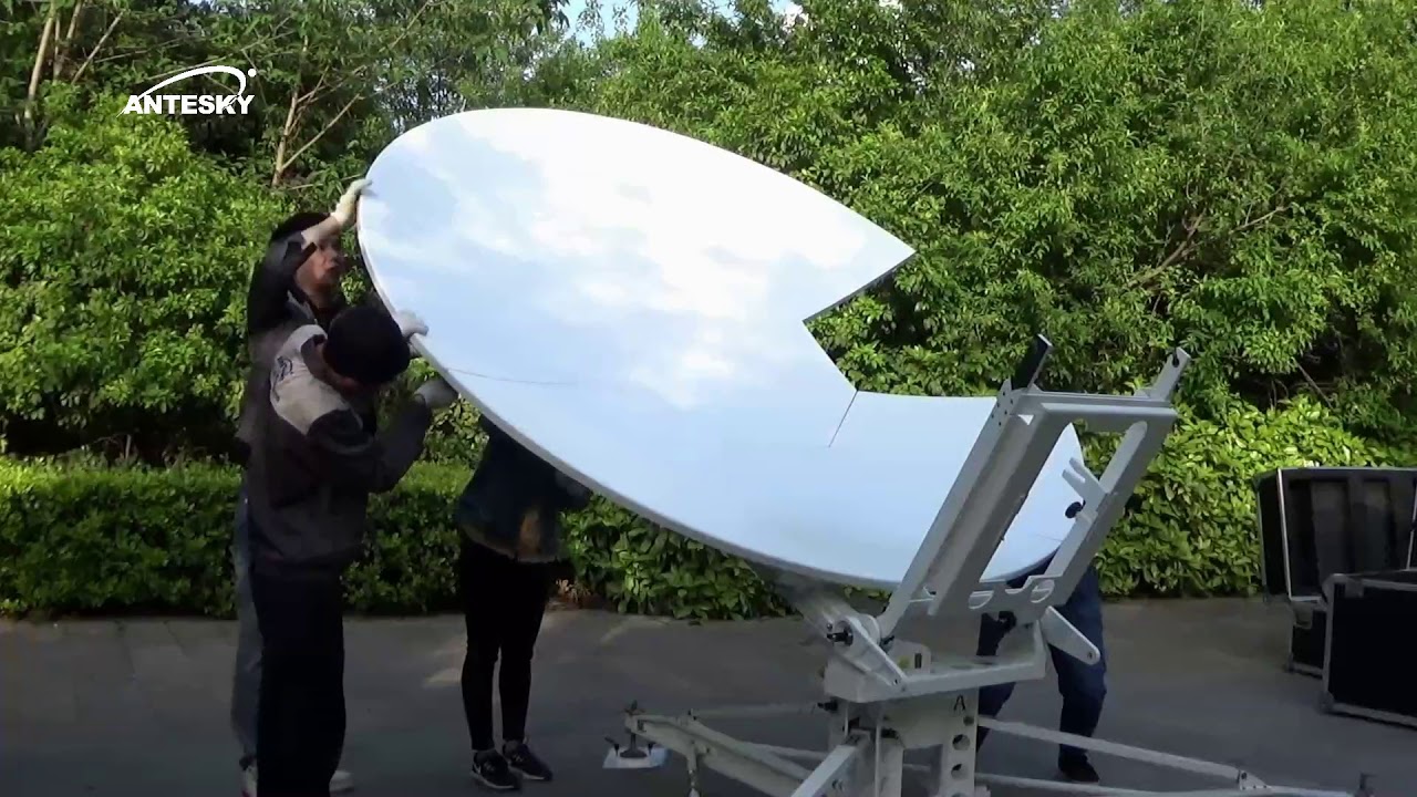Antesky 2.4M Carbon Fiber Portable Flyaway Antenna