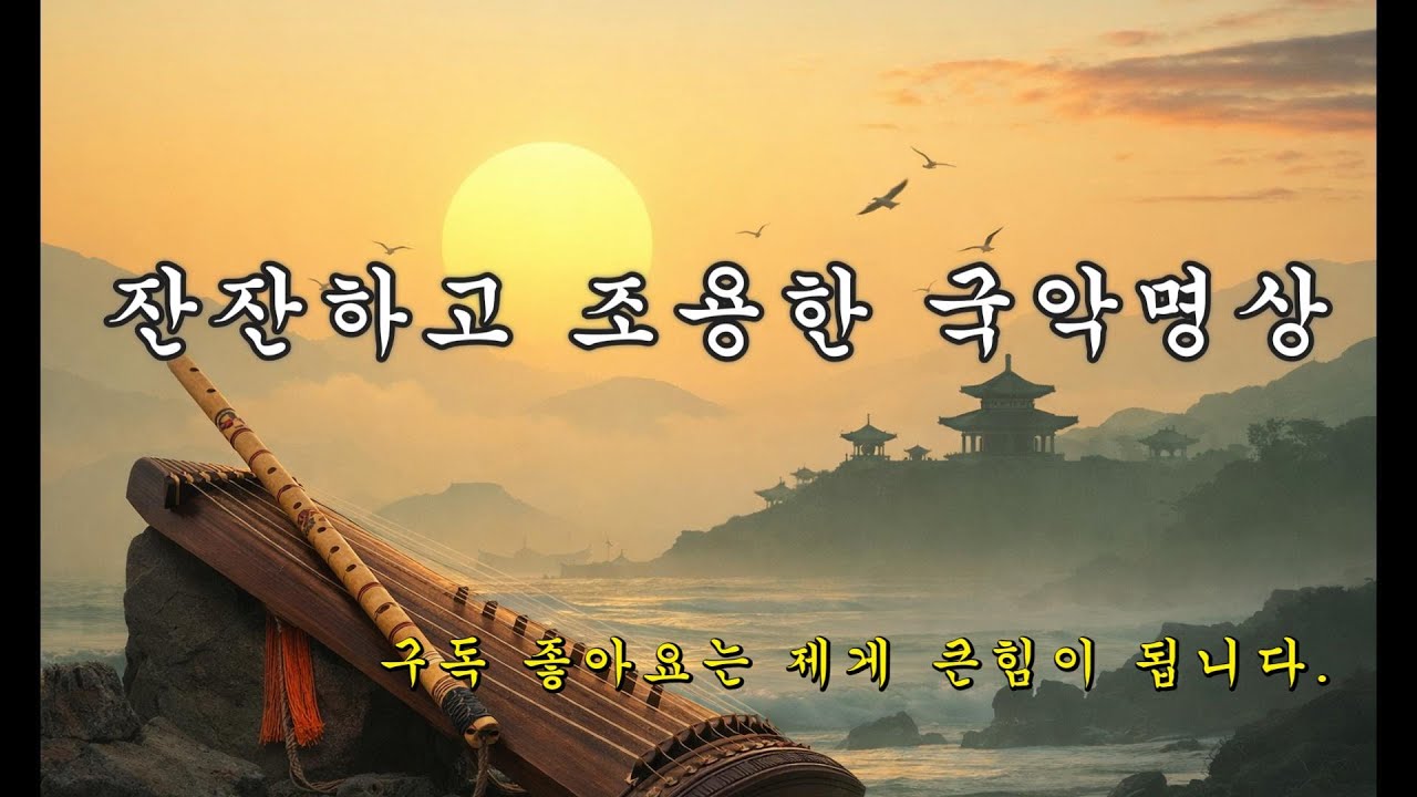 (#52)한국 전통 국악 연주곡  :🌿 마음을 편안하게 하는 가야금 힐링 연주곡.
