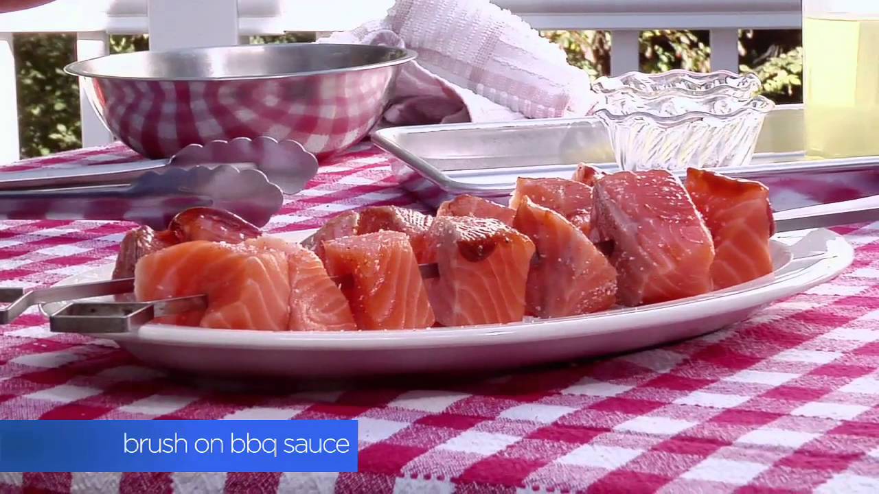 Barbecued Norwegian Salmon Kebabs