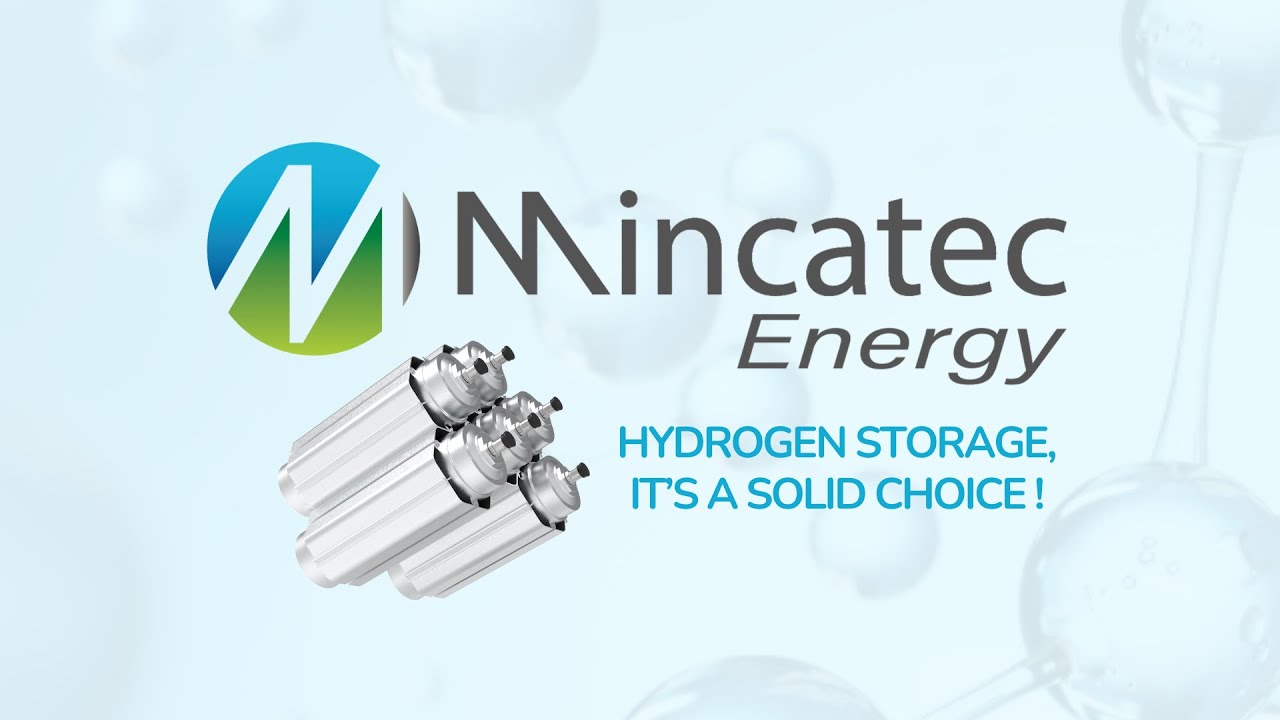 Mincatec Energy - An innovative company marketing a solid-state hydrogen storage tank !