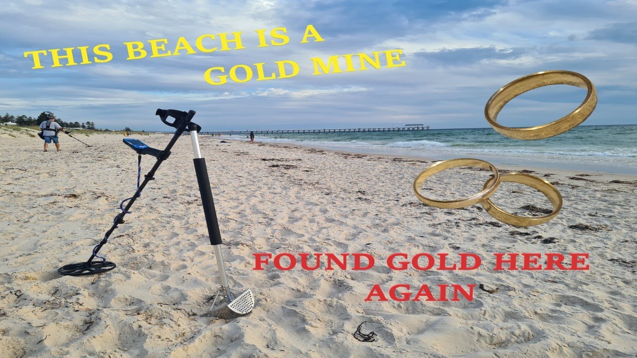 MORE GOLD METAL DETECTING BEACH.