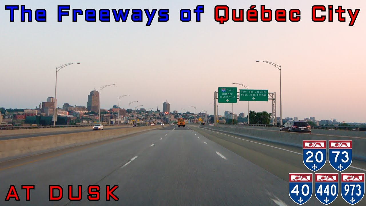 The Freeways of Québec City at Dusk - July, 2024