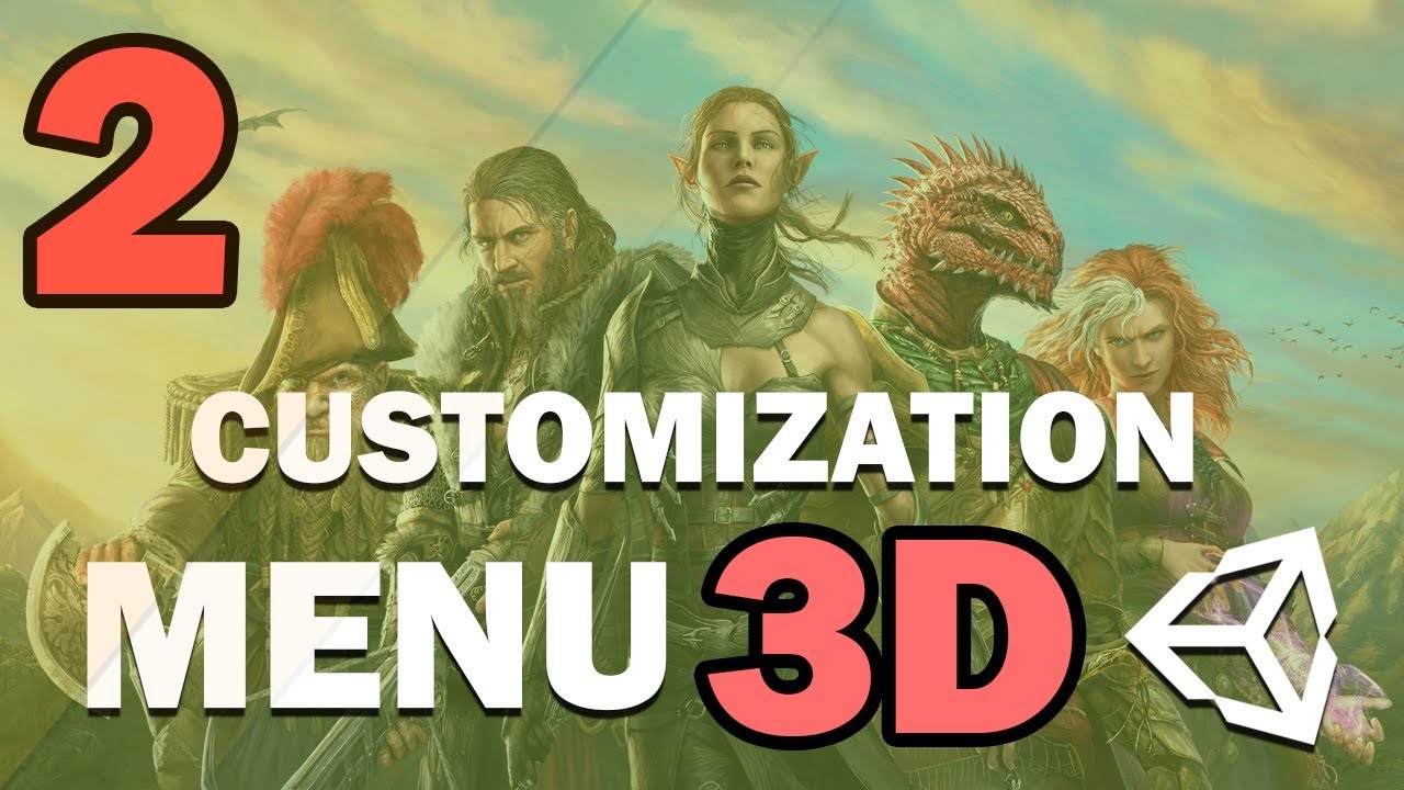 3D CUSTOMIZATION MENU IN UNITY - TUTORIAL - #2