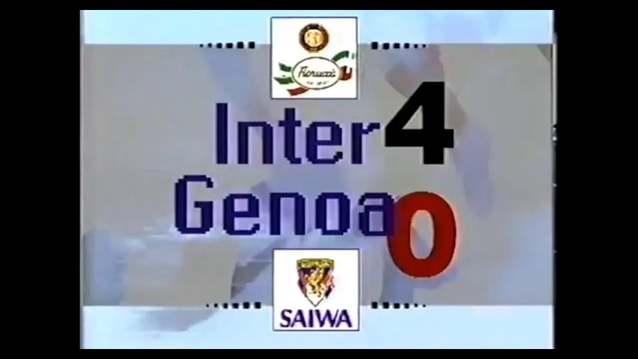 1992-93 (14^ - 03-01-1993) INTER-Genoa 4-0 [Battistini,Sosa,R.Ferri,Shalimov] Servizio D.S.Rai1