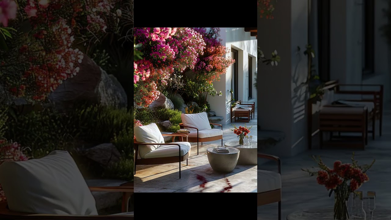 AI-Designed: Discover the Beauty of a Garden Haven with Luxurious Outdoor Seating Cushions| ROFIELTY