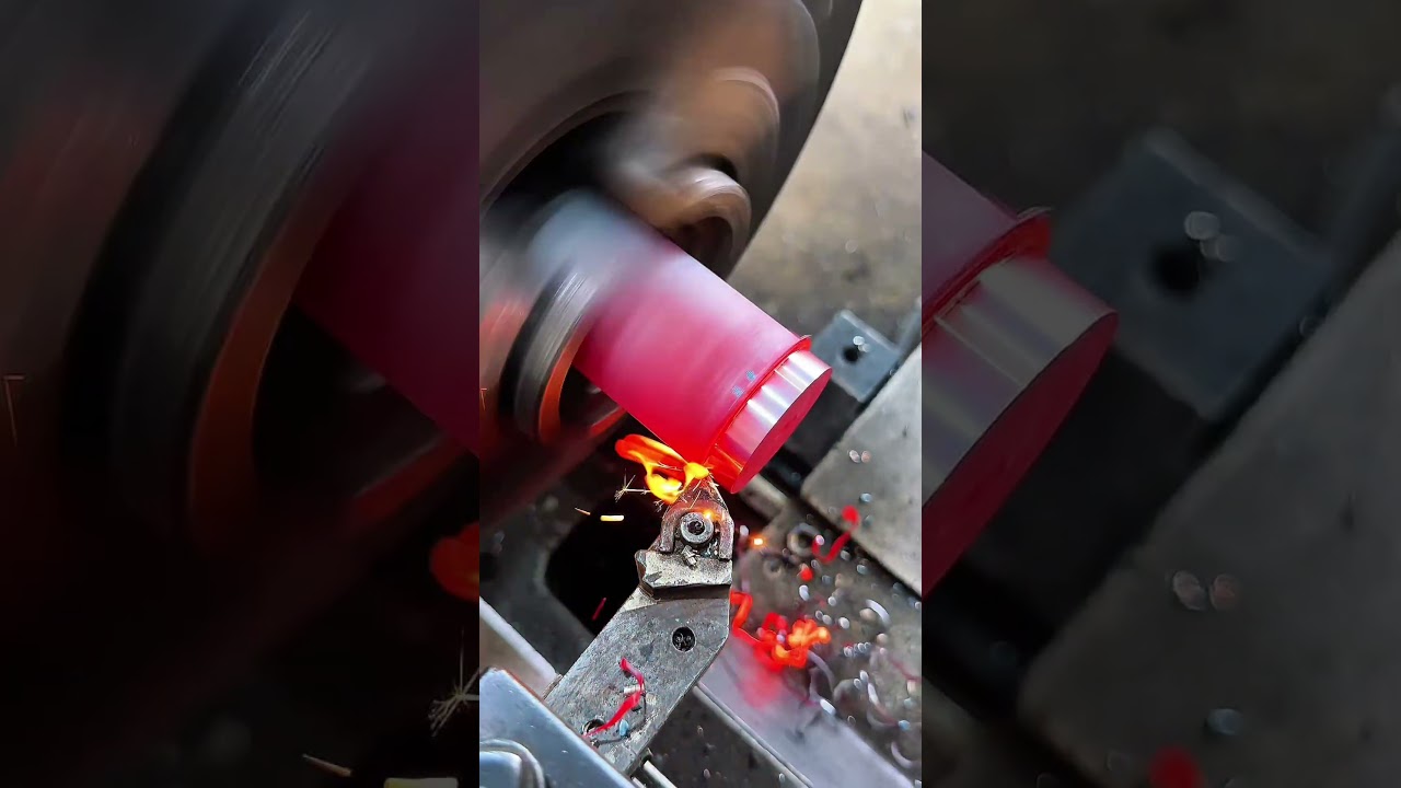 Usinagem em alta temperatura 🔥 #dicas #Usinagem #machining  #machine #cnc #soldador #welding