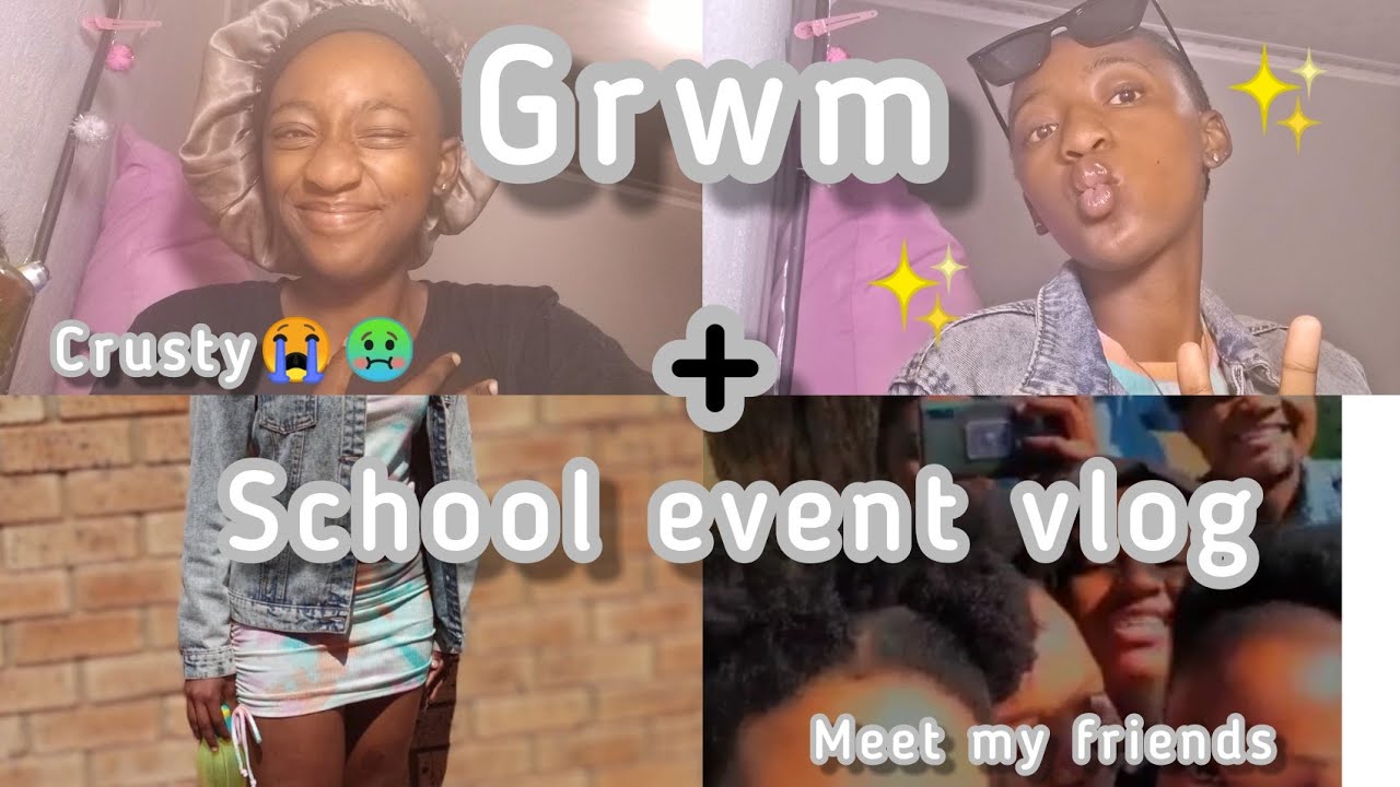 FIRST VLOG!!! :GRWM FOR A SCHOOL EVENT +Meet my friends +Event vlog