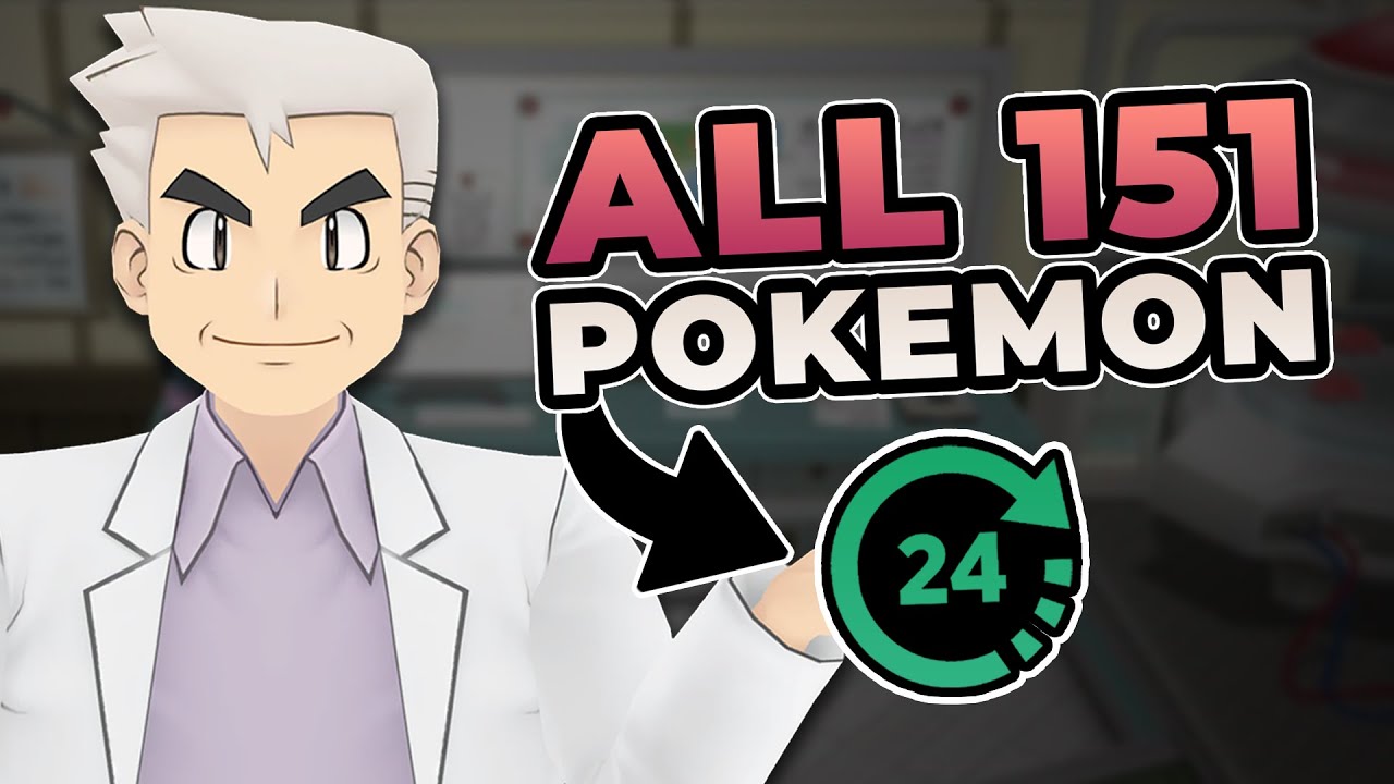 Can I Catch Every Kanto Pokémon In 24 HOURS?