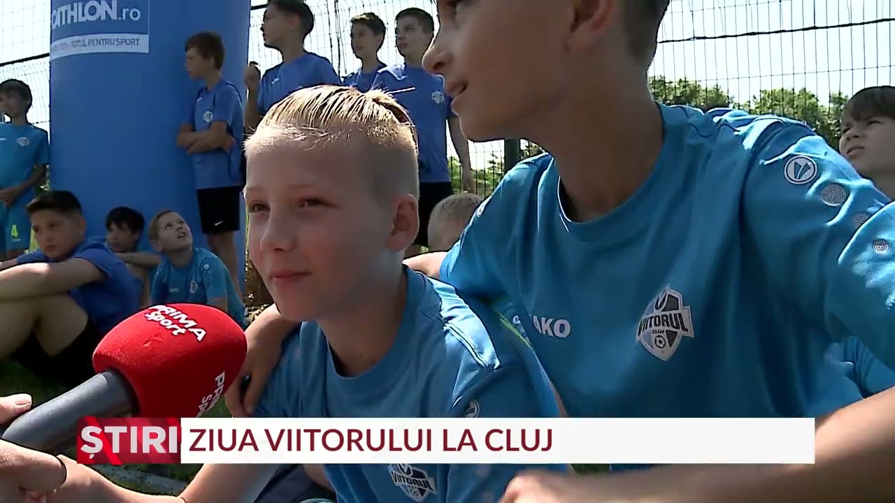 Ziua Copilului la Viitorul Cluj. Distracţie cu fotbal şi oină la ceas aniversar