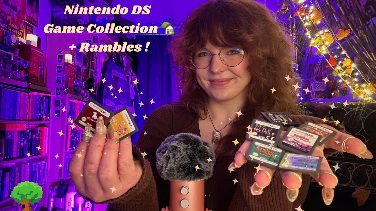 Nintendo DS Game Cartridge ASMR 👾 nostalgic whisper rambles + scratching / tapping