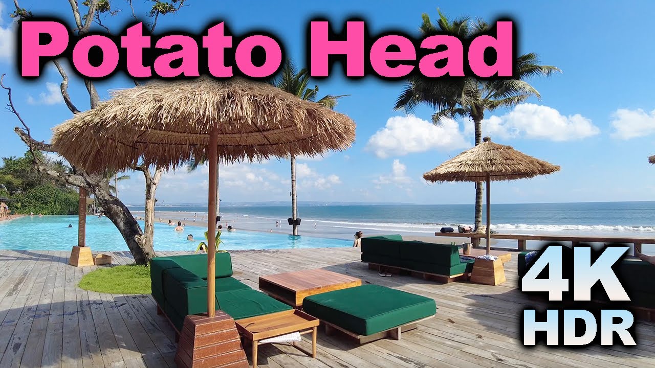 Potato Head Beach Club Desa Hotel Bali Seminyak  |  Swimming Pool Wet Bar Area FULL TOUR