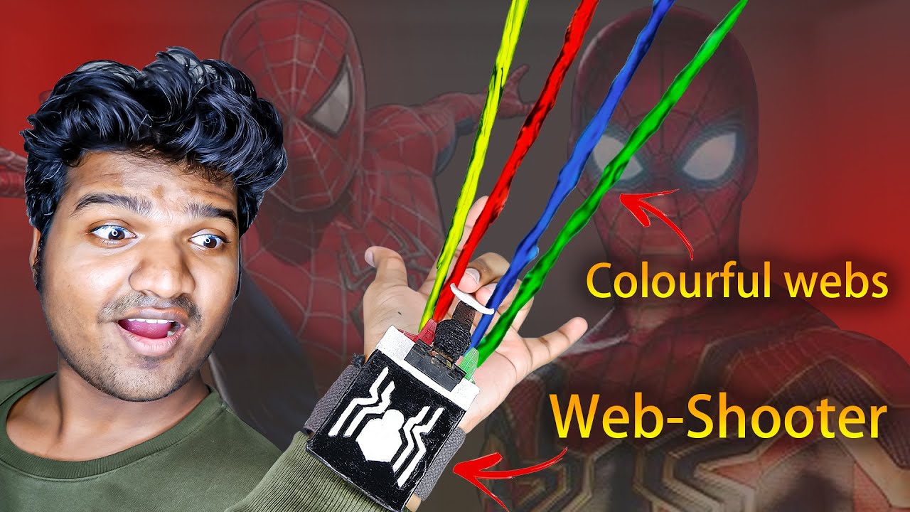 I Made Spider-Man Web Shooter That Shoots Colourful Webs