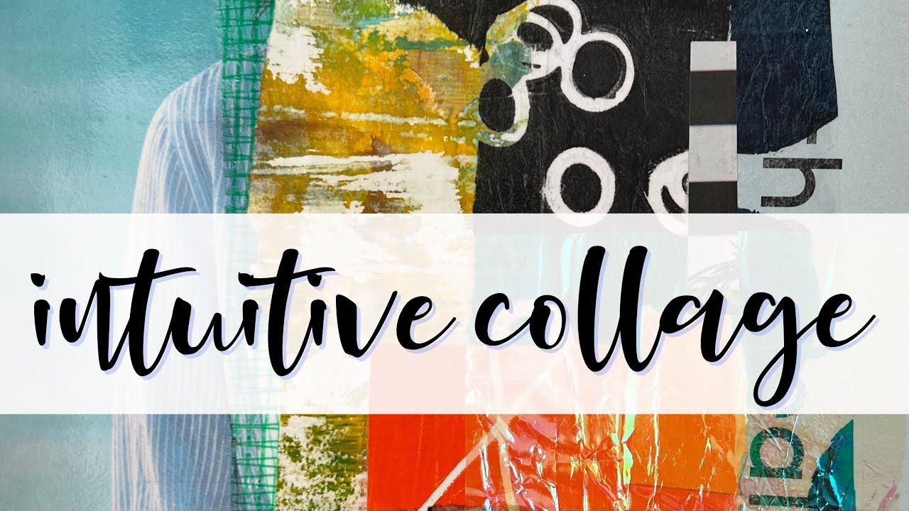 Intuitive Collage with Rainbow Colors #abstractart #collageart #sketchbook #honestart #intuitiveart