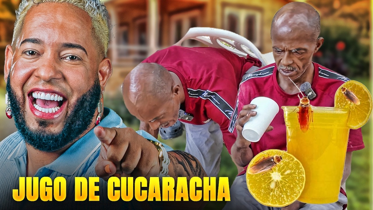 BOQUILLA DEGUSTANDO JUGO DE CUCARACHA BROMA
