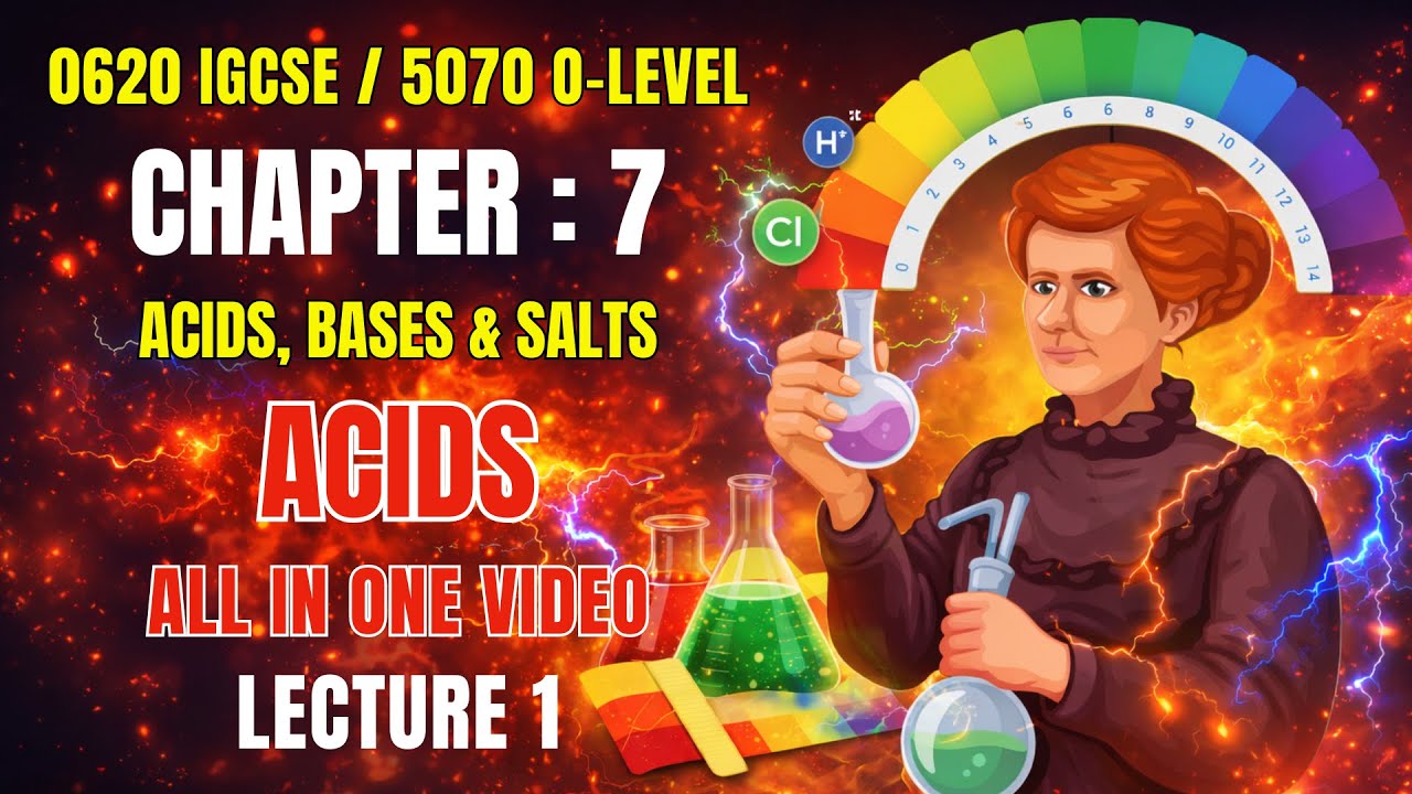 Acid | Properties | Reactions | Types | Unit 7 | Acids, Bases and Salts | Urdu Hindi | GCE IGCSE