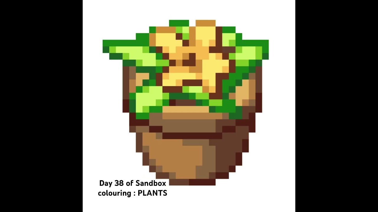 Day 38 of Sandbox colouring : PLANTS  🎨 