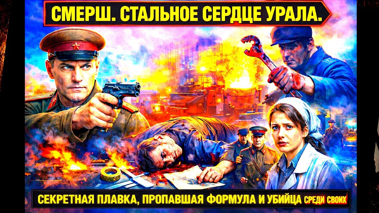 СМЕРШ. СТАЛЬНОЕ СЕРДЦЕ УРАЛА. СЕКРЕТНАЯ ПЛАВКА, ПРОПАВШАЯ ФОРМУЛА И УБИЙЦА СРЕДИ СВОИХ