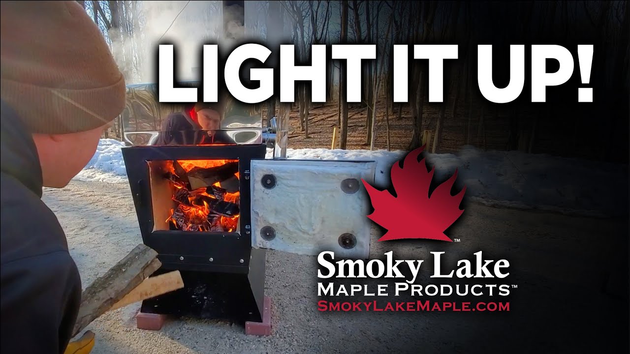 Backyard Evaporator Set Up - Light It Up!