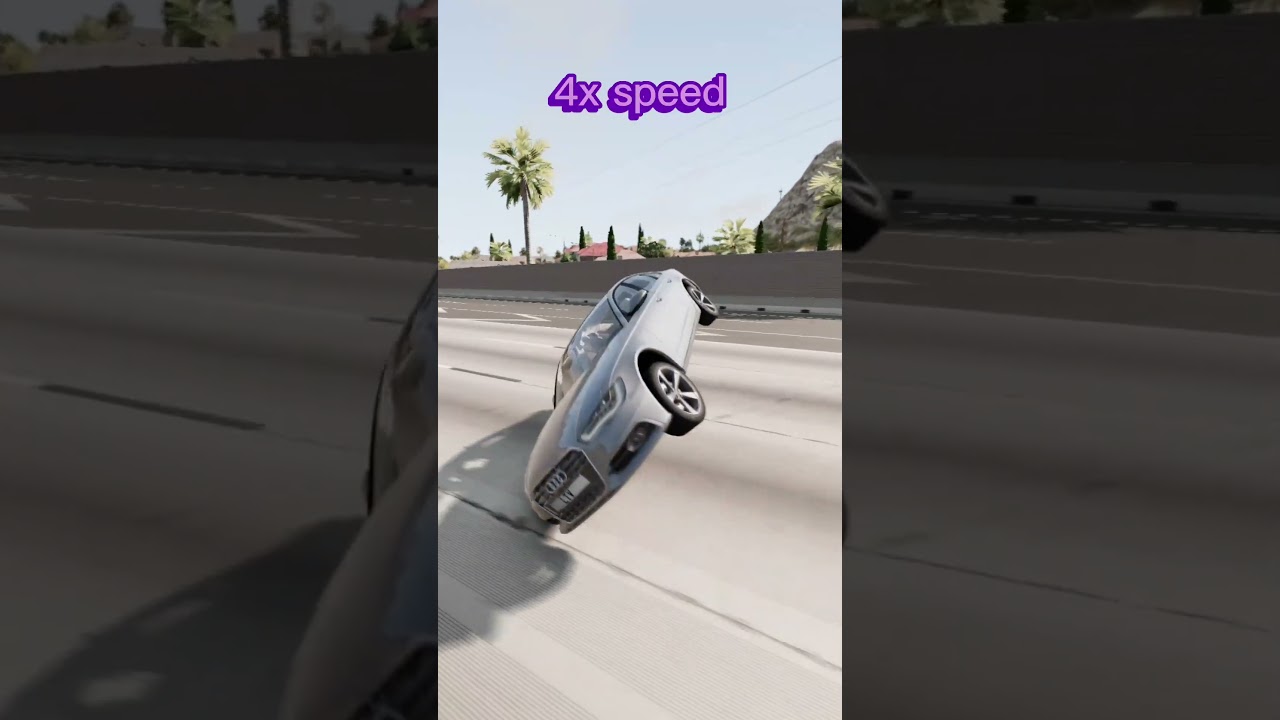 Rollover Crashes On Other Planets! #car  #beamngdrive