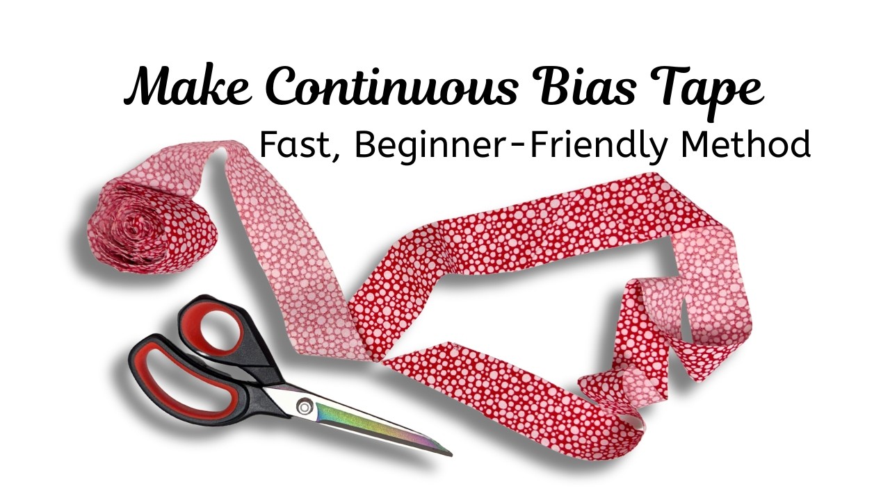 How to Make Continuous Bias Tape | Quick Sewing Tutorial