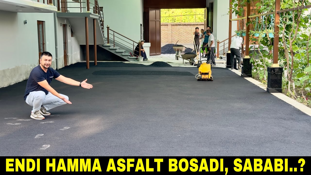 АСФАЛТ БОСИШ ХИЗМАТИ ВОДИЙ БЎЙИЧА БЕПУЛ!